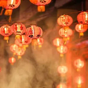 Chinese lanterns in China town