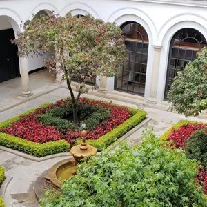 Main yard at Botero museum in Bogota, Colombia
