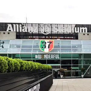 entrance to Juventus/Alilianz Stadium
