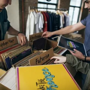 Vinyl and streetwear shop