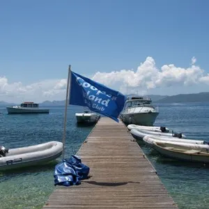 cooper island, bvi with boats