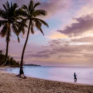 Rodney Bay sunset on the beach Saint Lucia