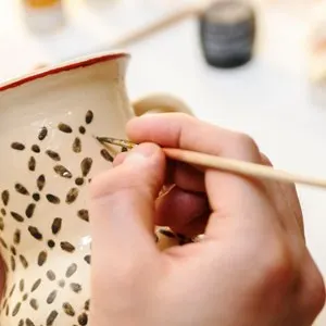 Painting pottery