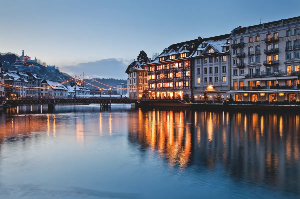 Switzerland's Winter Peaks Train Journey