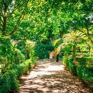 Old historical botanical garden in Parma, Emilia-Romagna, Italy.