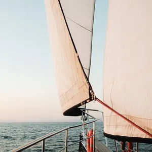 sailing on sea