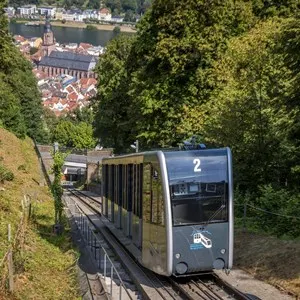 Heidelberg Funicular Railway and the Königstuhl Mountain