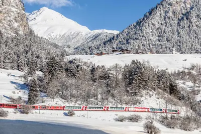 Switzerland Winter Wonderland Train JourneyImage