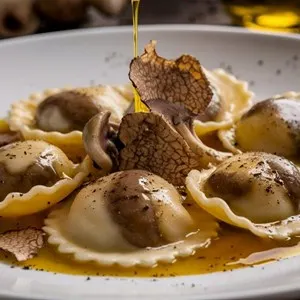 Ravioli with Mushrooms and Truffle