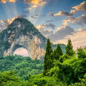 Moon Hill, Yangshuo, China.