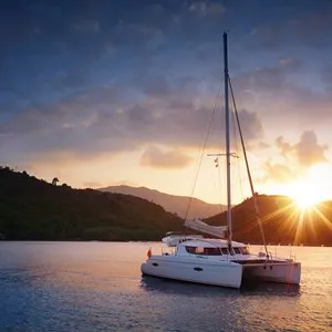 Catamaran sunset