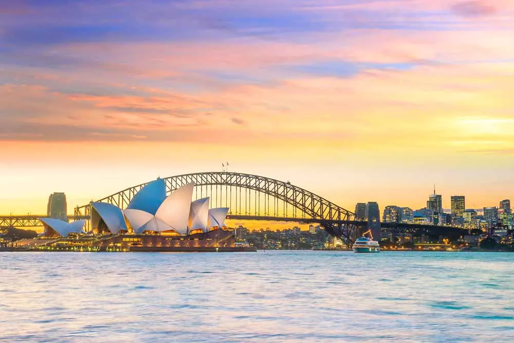 Australia City with Rock and Reef