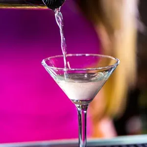 Bartender making cocktails