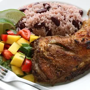 jerk chicken plate