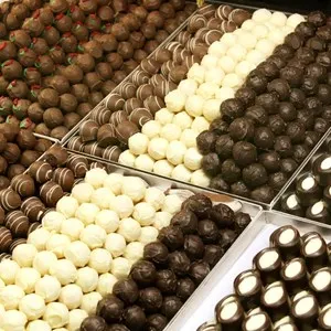Chocolates Luxury Variety in a Gourmet Shop