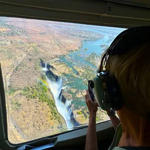 Helicopter Flight over Victoria Falls