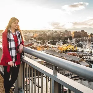 Photo of Girl near Granville Island in Vancouver, Canada