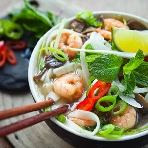 Pho Tom, vietnamese soup prawn