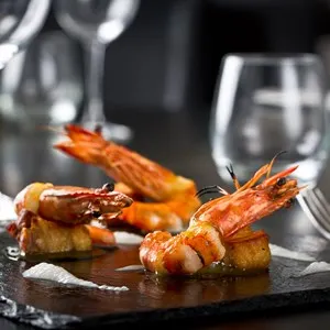 elegant grilled shrimps