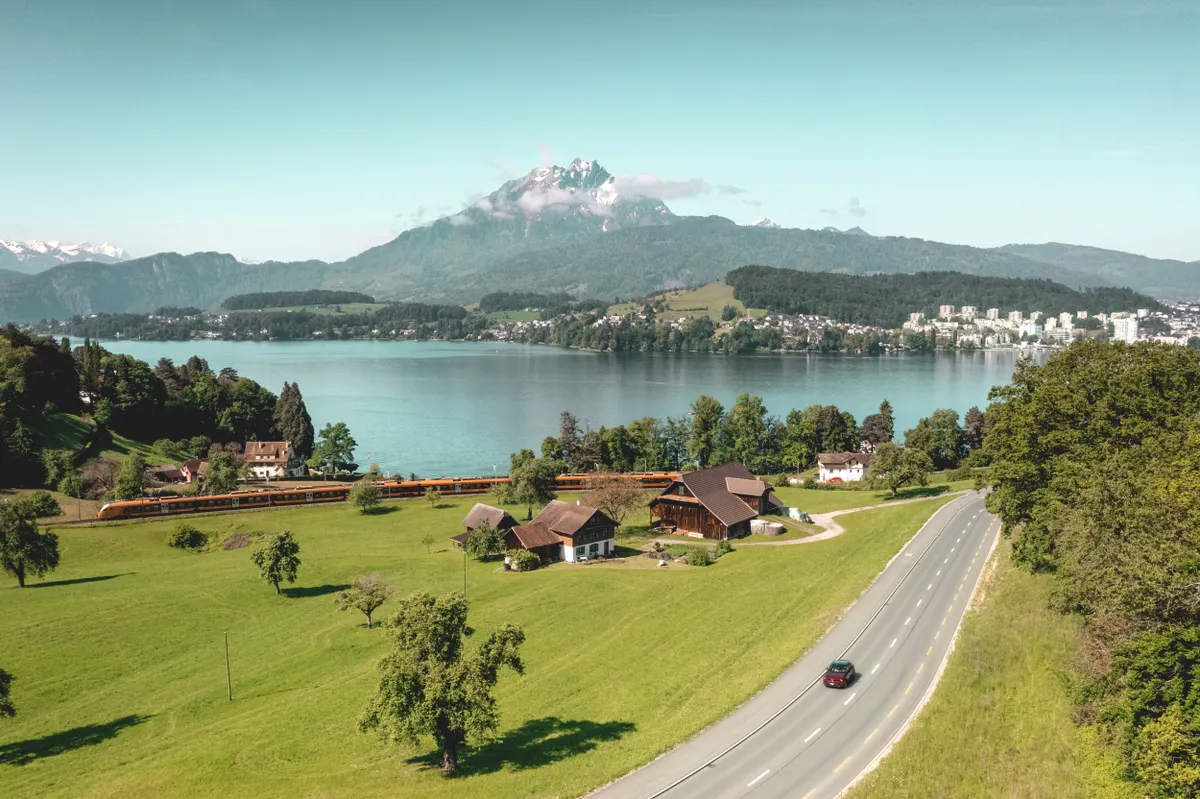 Switzerland's Winter Peaks Train Journey