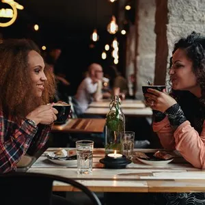 Women having coffee - San Francisco, California