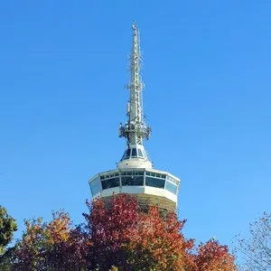 Photo of the iconic telecommunications tower in Thessaloniki, Greece