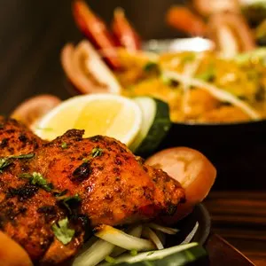 Traditional Indian dish of Tandoori Chicken