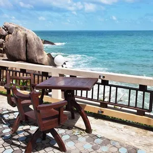 Terrace with sea view