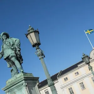 Statue of King Gustav Adolf II in the centre of Gothenburg, Sweden