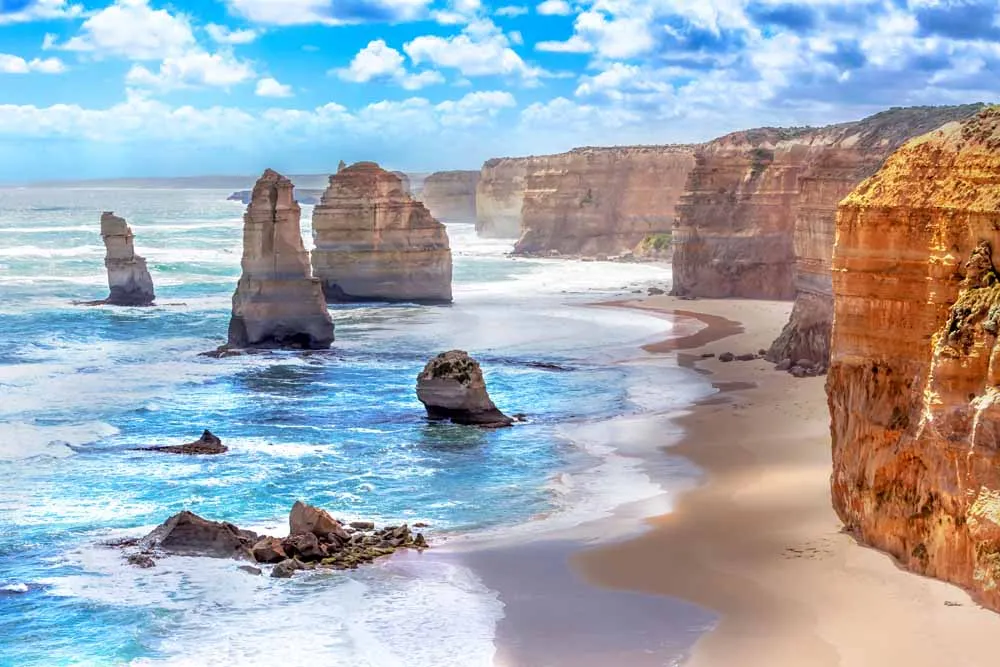 Australia City with Rock and Reef