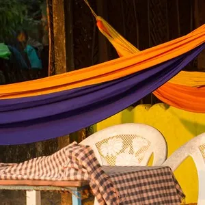 hammocks in cafe