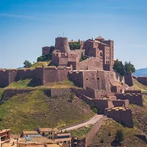 Castle in Cardona, a town in Catalonia, in the province of Barcelona, on a hill almost surrounded by the river Cardener, a branch of the Llobregat.