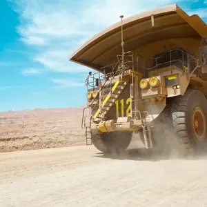 Truck in a copper mine