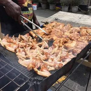 St kitts barbecue vendor