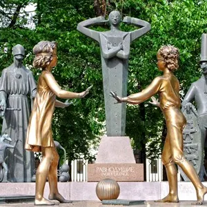 Children are the Victims of Adult Vices Sculptures