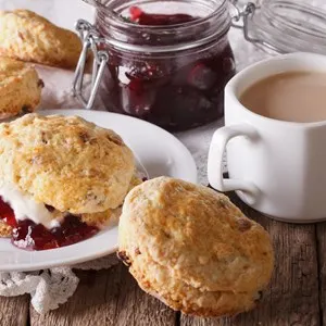 scones and coffee