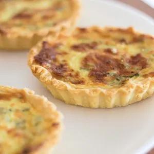Spinach quiche served at a cafe in Colombo, Sri Lanka