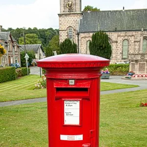 old red post box in Scotland