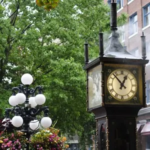Steam-powered clock found at Gastown (a national historic site) located in Vancouver, British Columbia