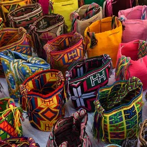 Wayuu handcrafted mochilas bags for sale in Colombia