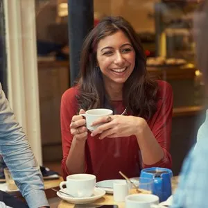People in cafe