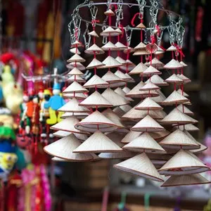 Vietnam's traditional souvenirs are sold in shop at Hanoi's Old Quarter ( Pho Co Hanoi), Vietnam