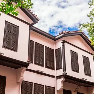 Exterior view of Ataturk Residence where Mustafa Kemal Ataturk, founder of Turkish Republic was born.