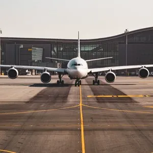 airplane preparing for take off