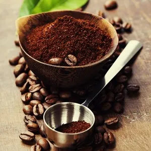ground coffee beans