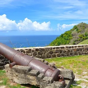 Ruins in Fort Rodney on Pigeon Island