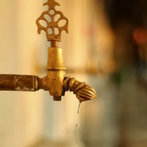 tap in an old eastern bath