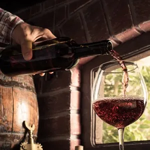 Sommelier in a traditional cellar