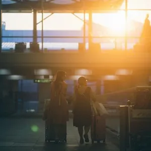 passengers at Hong Kong International Airport
