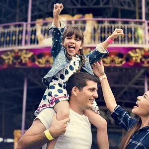 Family Holiday Vacation Amusement Park Togetherness